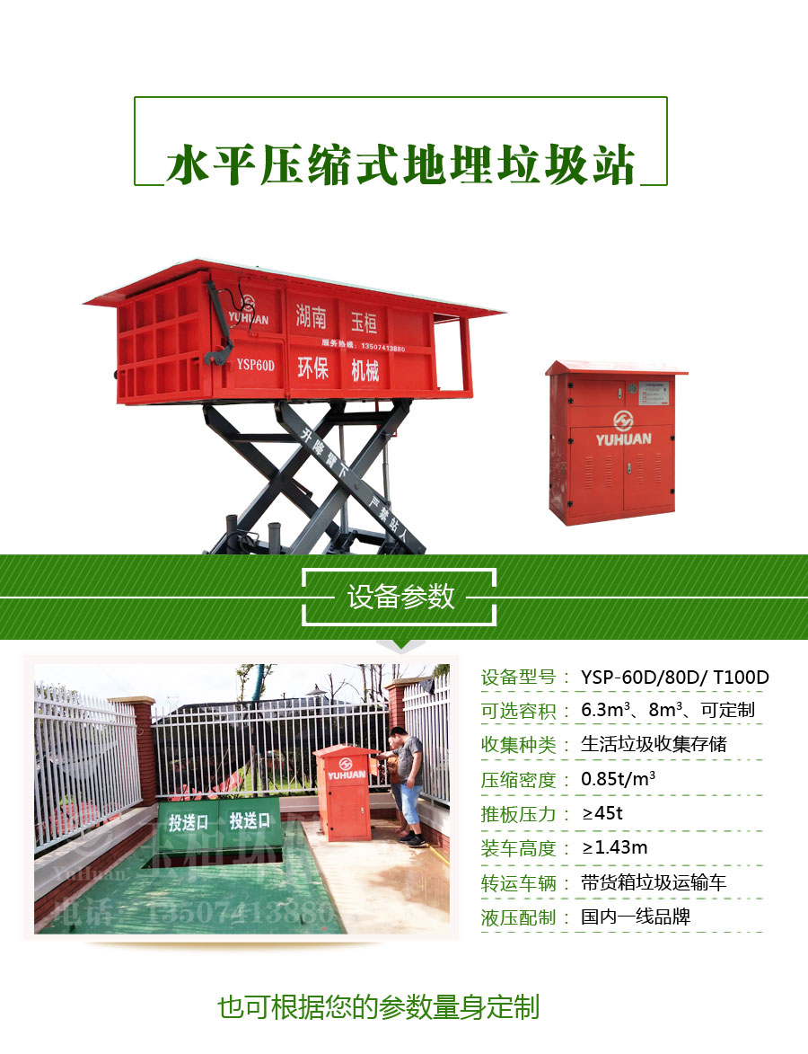 環衛垃圾設備新選擇 地埋式垃圾壓縮站與水平式垃圾壓縮箱，免費安裝助力物業管理升級